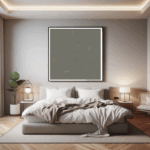 53 swooshes luminousgrayandlucidaqua bedroom