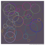 57 circles bloomofbrokenperiwinkleandcharcoal