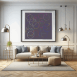 57 circles bloomofbrokenperiwinkleandcharcoal living room