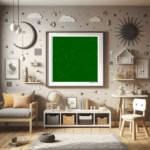 57 tendrils stainedbrick childrens room
