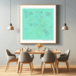 61 chevrons luminouschartreuse areverieofcanvas dining room