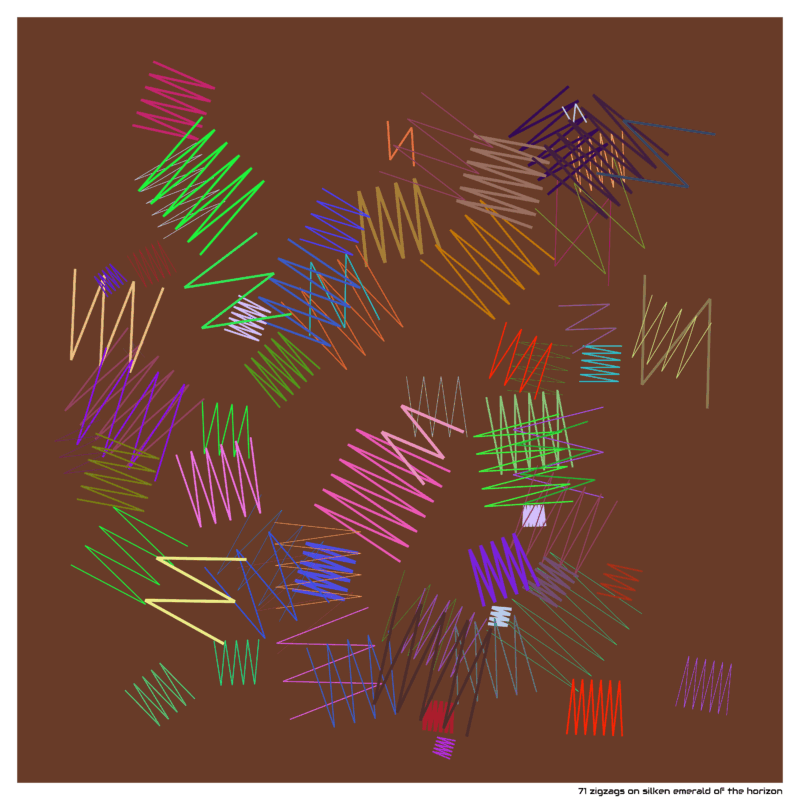 71 zigzags silkenemeraldofthehorizon