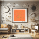 72 squares dustyfuchsiaandradiantazure childrens room