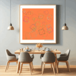 72 squares dustyfuchsiaandradiantazure dining room