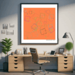 72 squares dustyfuchsiaandradiantazure office