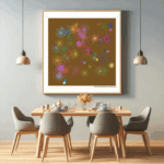 78 burst glazedpowderpinkofwaveandtrace dining room
