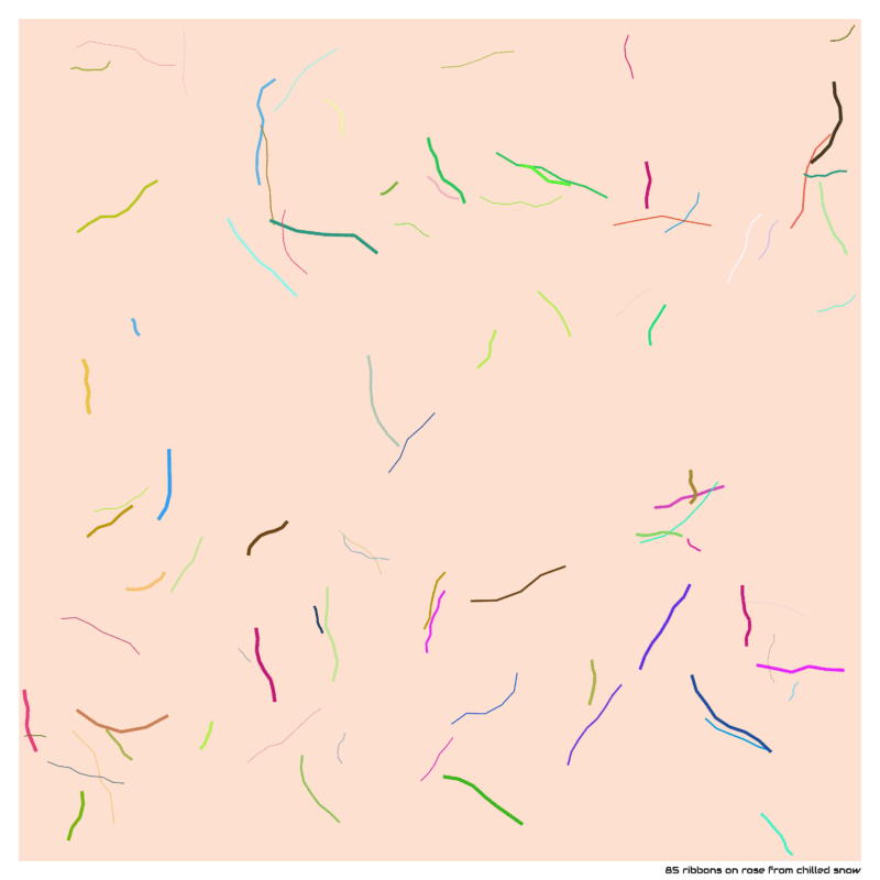 85 ribbons rosefromchilledsnow