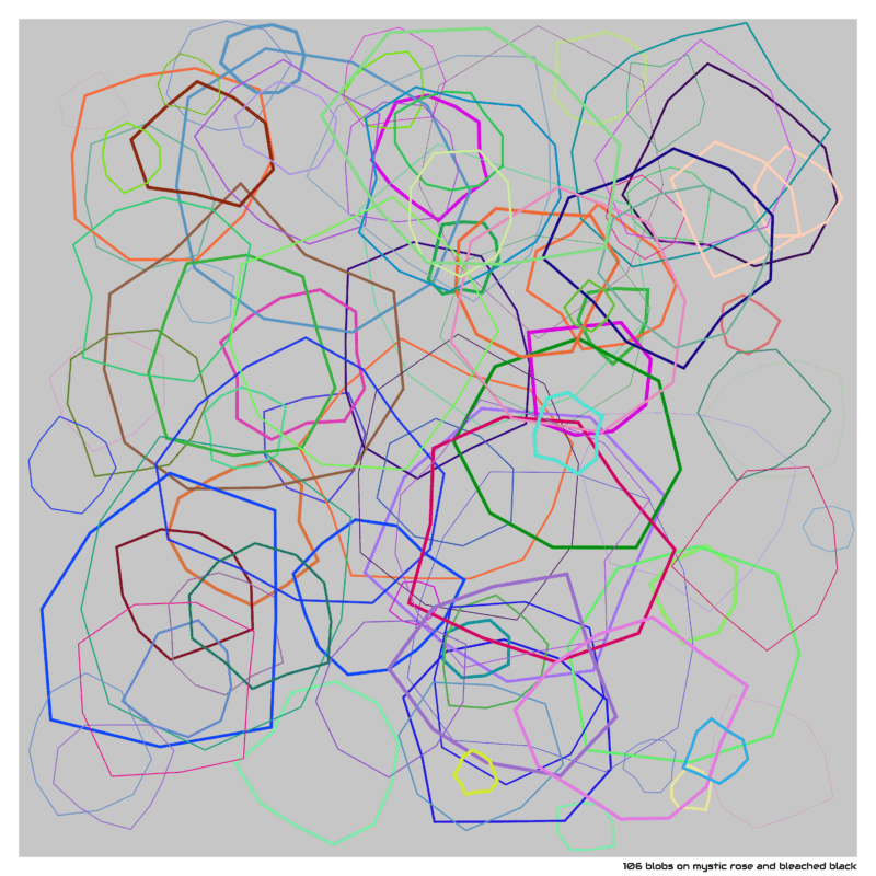 106 blobs mysticroseandbleachedblack