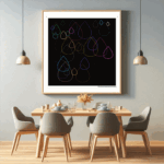 40 raindrops gleamingblackfromlight dining room