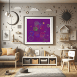 48 spirals enchantedstrawberryanddullcerulean childrens room