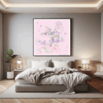 98 fractals shrineofgoldenivoryandblush bedroom