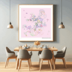 98 fractals shrineofgoldenivoryandblush dining room