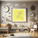 129 pentagons apricotbeyondradiantmint childrens room