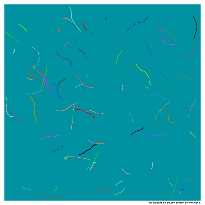 95 ribbons goldensalmonofthesignal