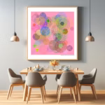 101 ripples whim of dancing rose and lavender dining room