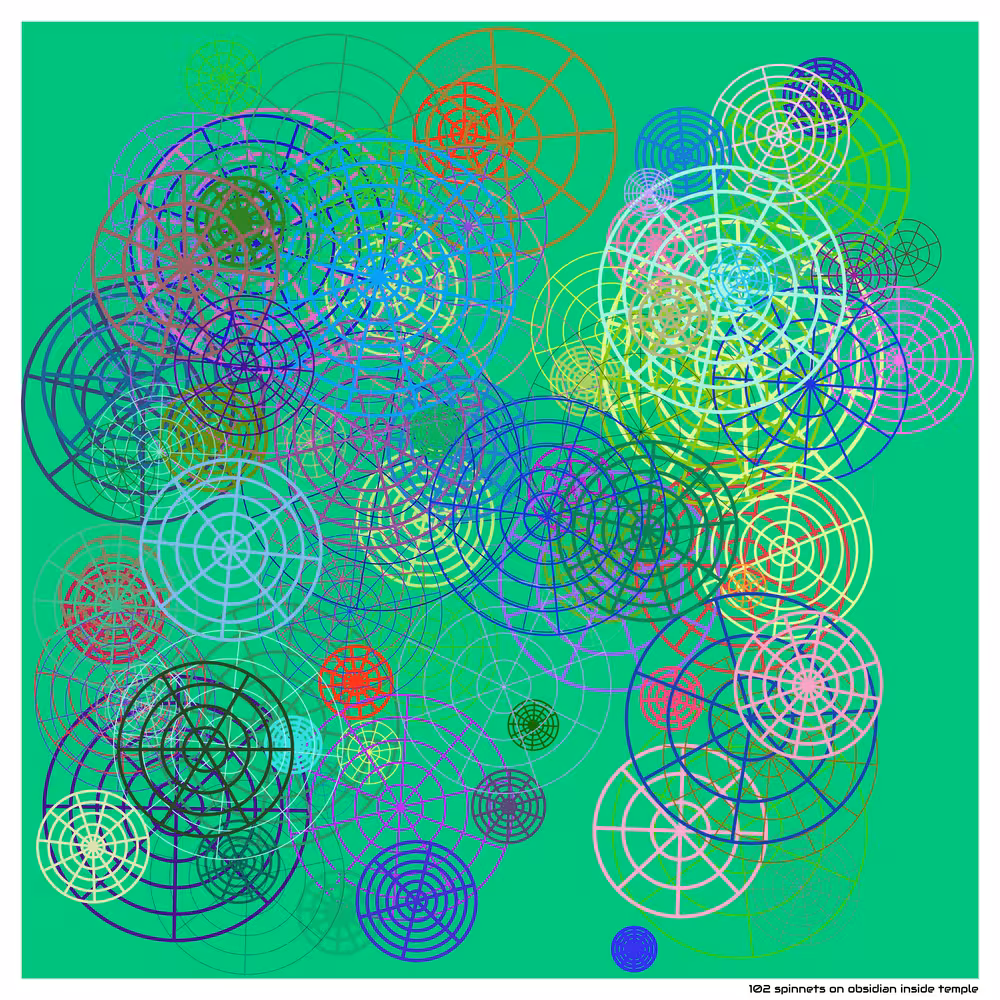 102 spinnets obsidian inside temple