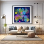 103 mazedisks stained obsidian and bleached black living room