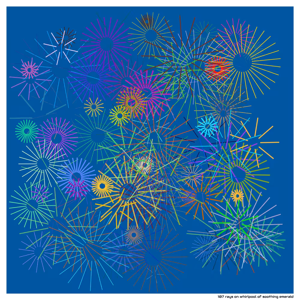 107 rays whirlpool of soothing emerald