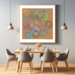 107 spirals coffee upon dusky silver dining room