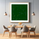 110 tendrils sage with canvas dining room