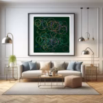 118 dodecagons translucent powder pink of stillness and awakening living room