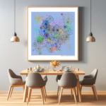 122 crystals velvety storm of whirl and cascade dining room