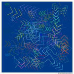 136 chevrons pale strawberry