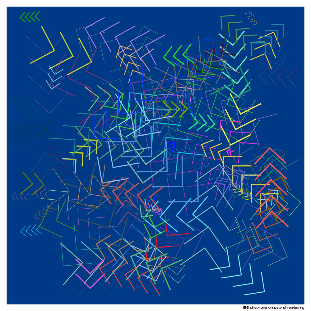 136 chevrons pale strawberry