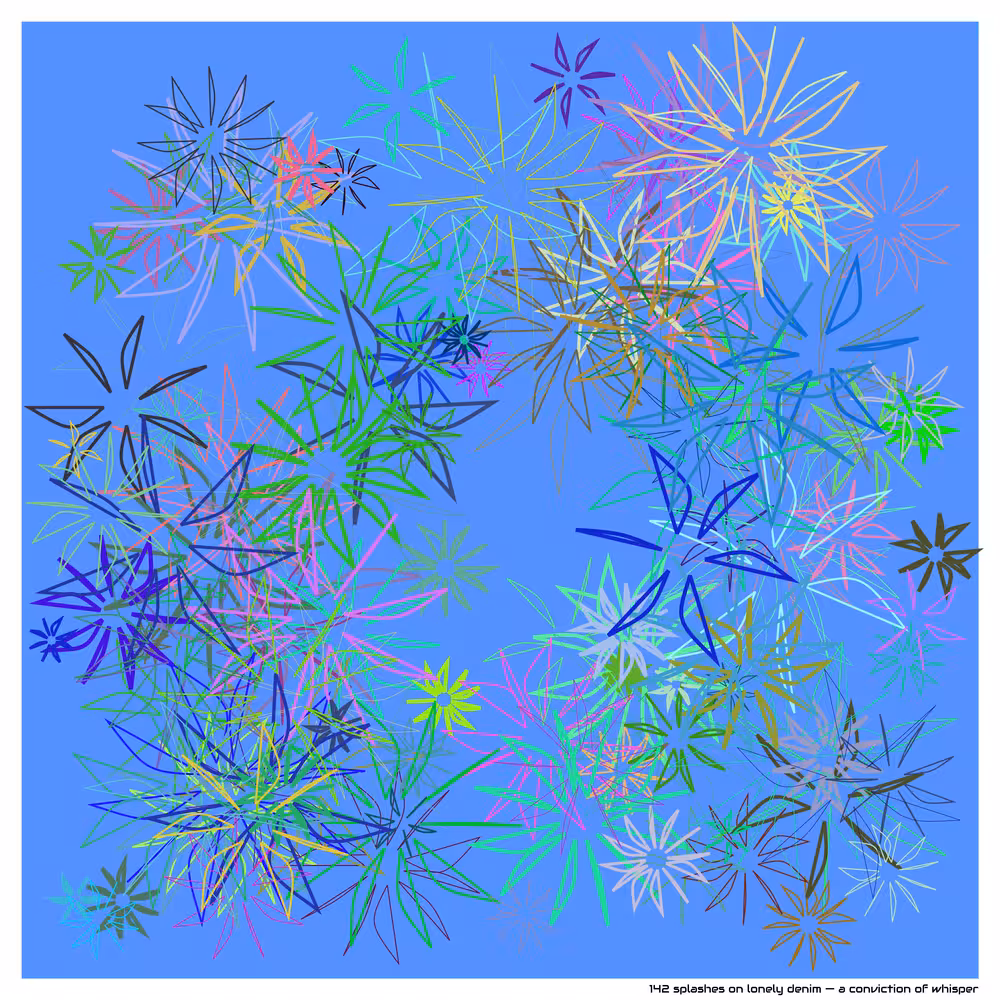 142 splashes lonely denim a conviction of whisper