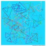 158 triangles infinite aqua and chilled blue