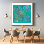 171 spirals misty rose of the fragment dining room