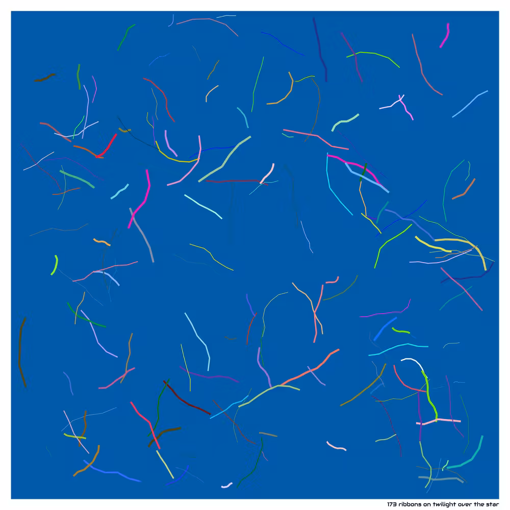 173 ribbons twilight over the star