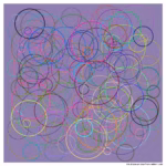 178 circles blue from radiant void