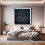 179 blobs bright black promise bedroom