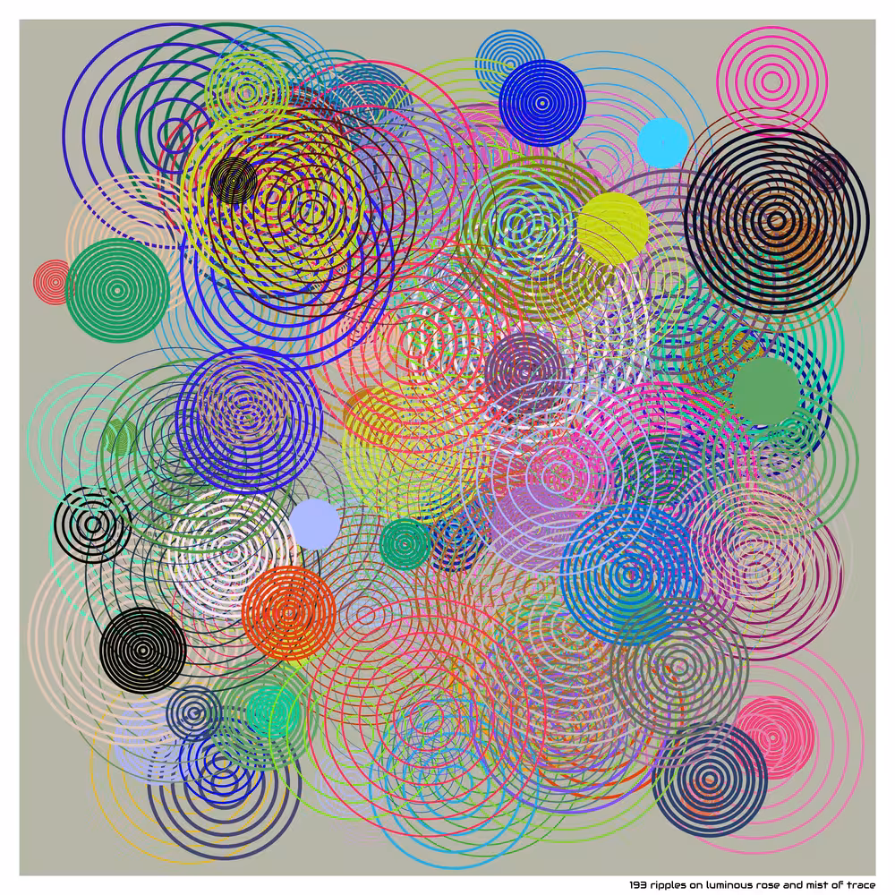 193 ripples luminous rose and mist of trace