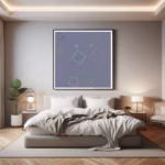 23 squares flickering charcoal and silent dust bedroom