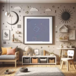 23 squares flickering charcoal and silent dust childrens room