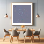 23 squares flickering charcoal and silent dust dining room