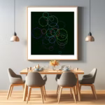 25 octagons infinite black of silence and elegy dining room