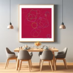 36 blobs nocturnal cocoa a delight of ink dining room