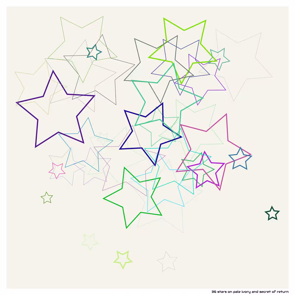 36 stars pale ivory and secret of return