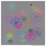 40 crystals golden gray and nocturnal forest