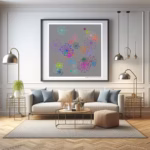 40 crystals golden gray and nocturnal forest living room