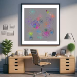 40 crystals golden gray and nocturnal forest office