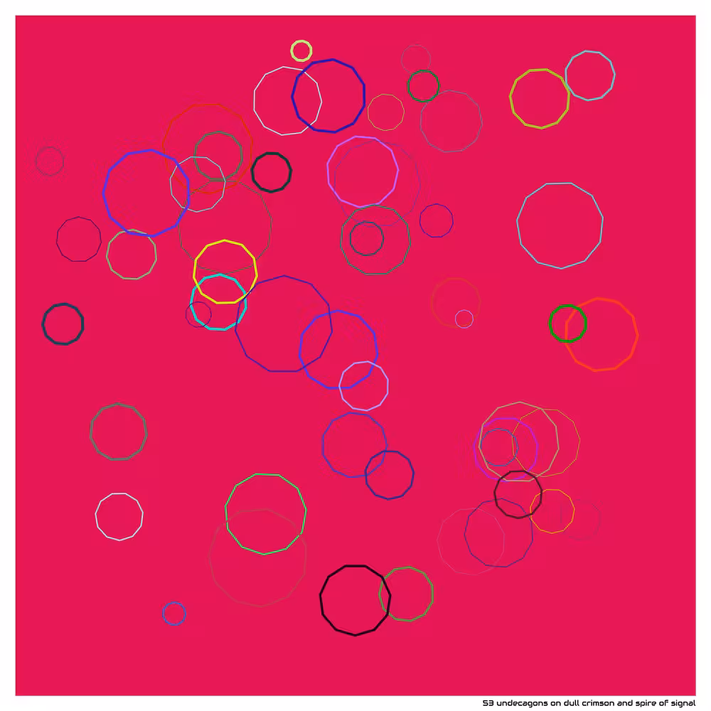 53 undecagons dull crimson and spire of signal