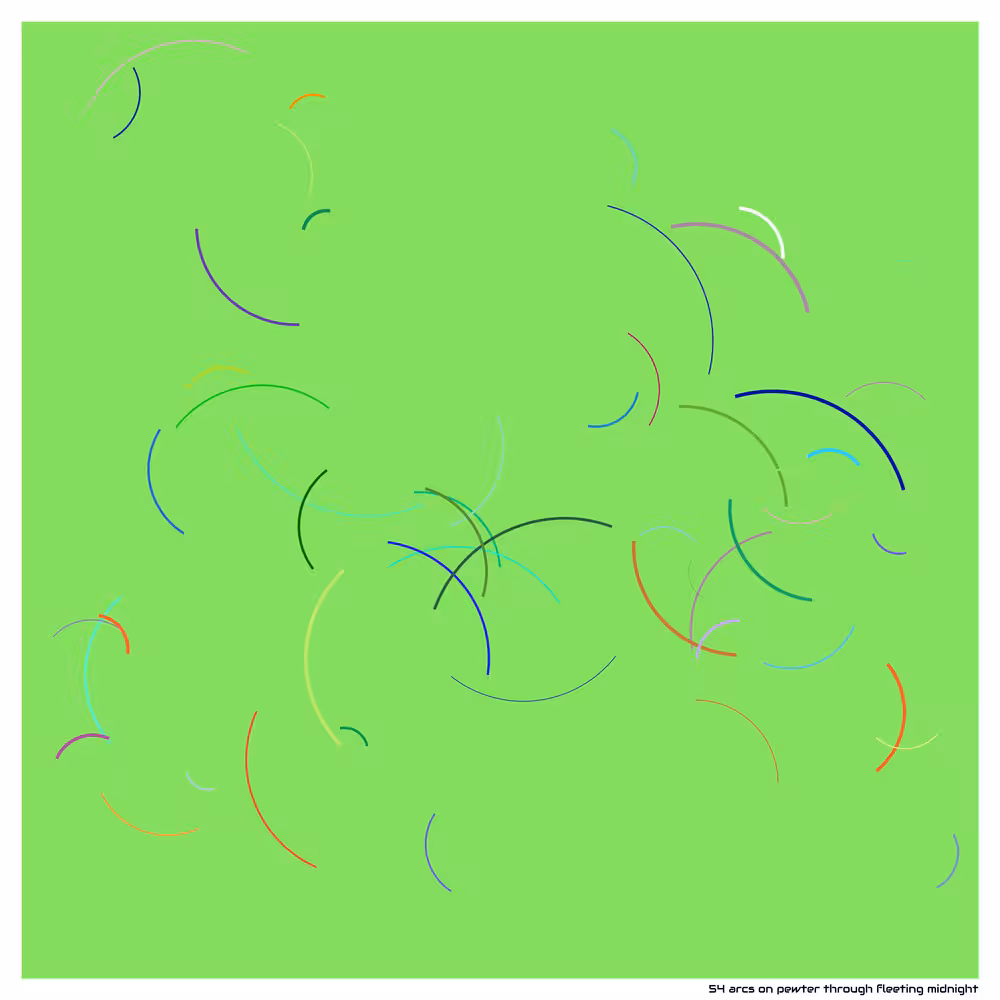 54 arcs pewter through fleeting midnight