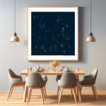 59 droplets dusky chartreuse signal dining room