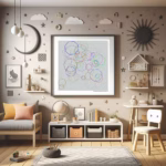 59 octagons gleaming rose and smoky brick childrens room
