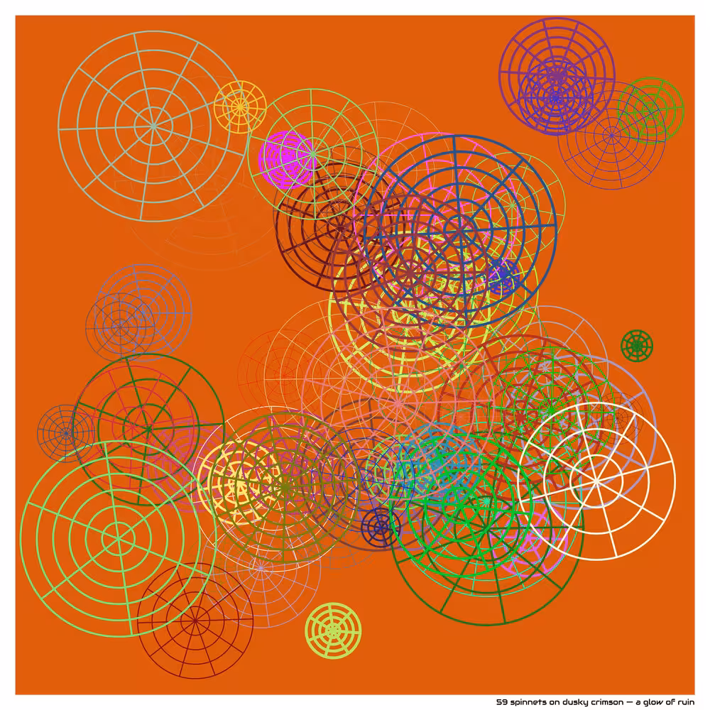 59 spinnets dusky crimson a glow of ruin