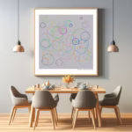 69 nonagons nocturnal rose and dark dust dining room